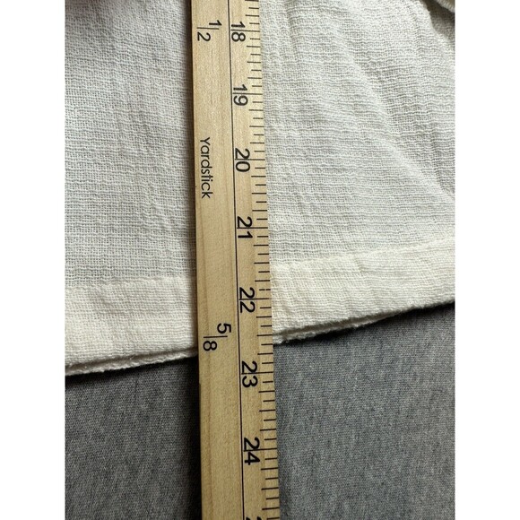 Soft Surroundings Blouse‎ Tunic Ivory Cotton Floral Embellished Embroidered NWOT - Picture 4 of 6